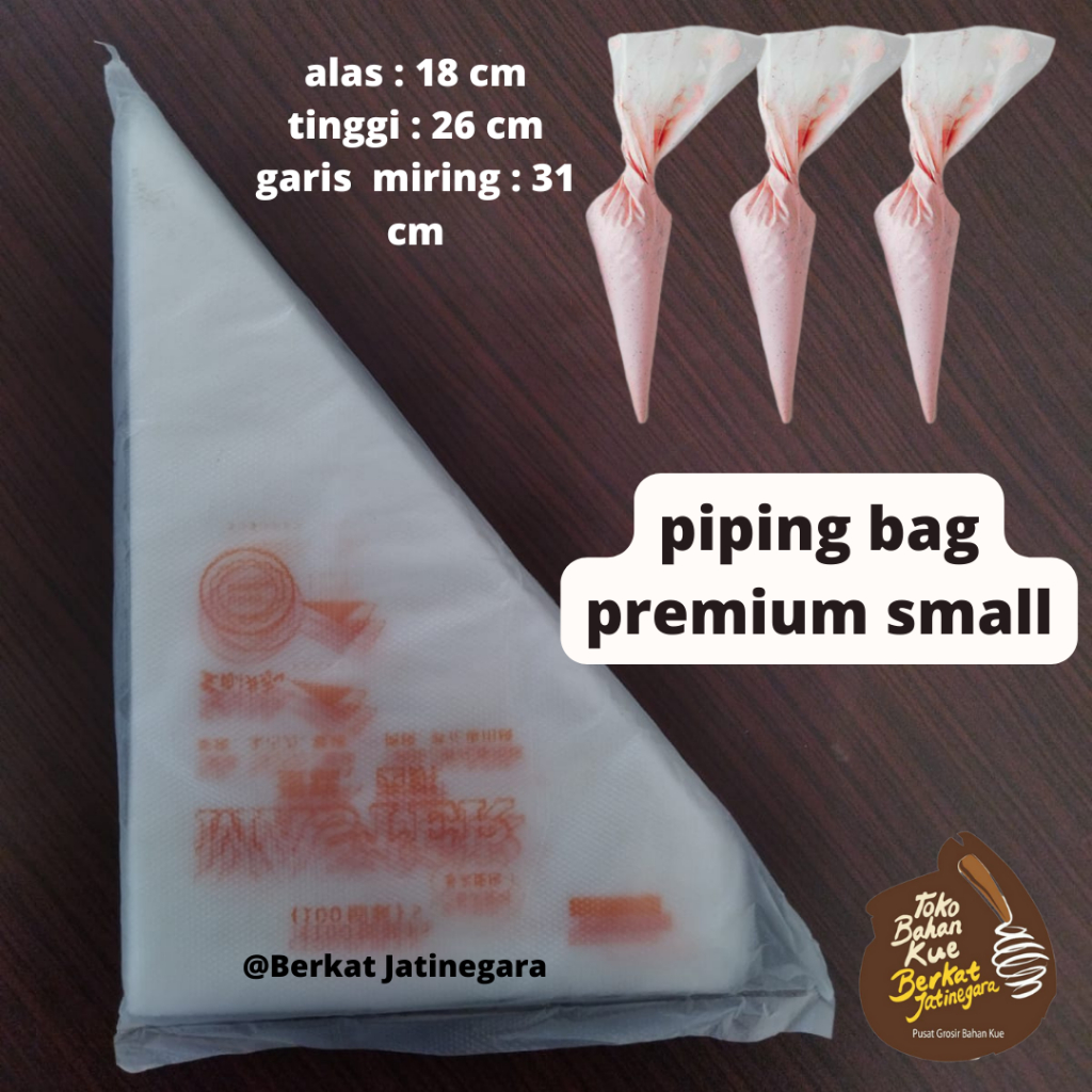 PIPING BAG PREMIUM SMALL / PLASTIK SEGITIGA PREMIUM / PLASTIK SEGITIGA TEBAL