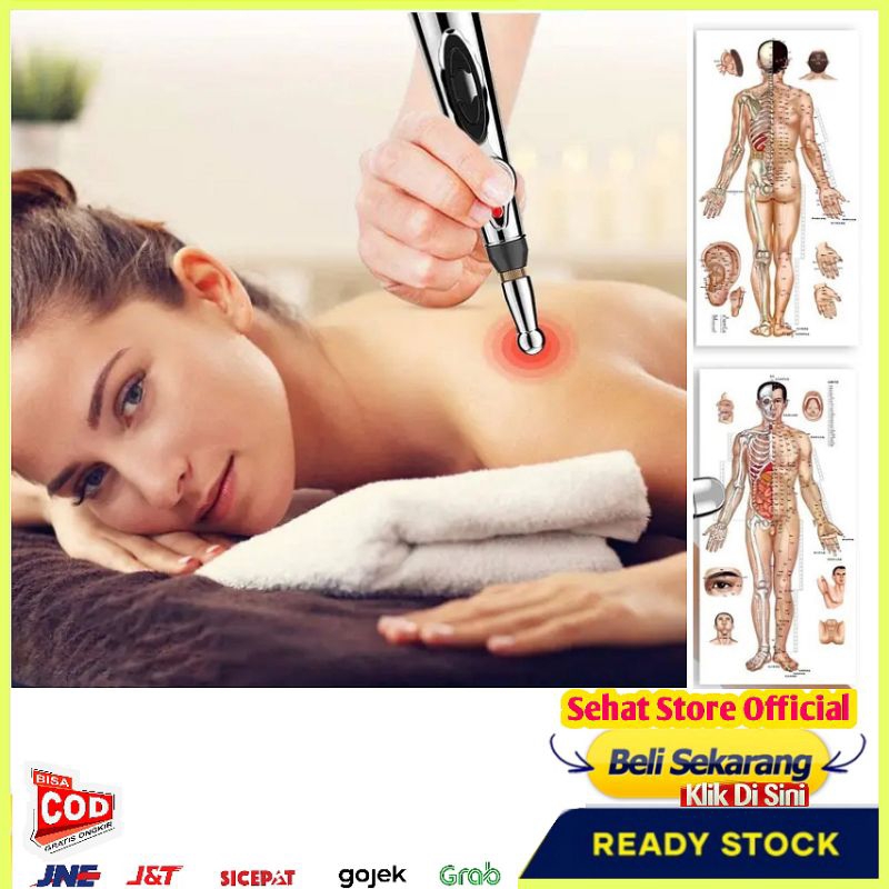 Alat Pijat Pen Akupuntur Listrik Meridian Pena Elektrik Terapi Kesehatan Saraf Pereda Nyeri Leher Sa