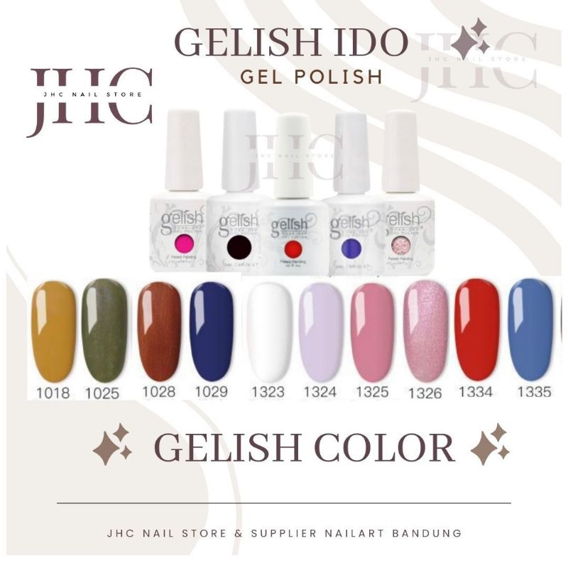 GELISH IDO 15ml Nail Polish Gelish Colour / Nail gel / UV LED GEL POLISH