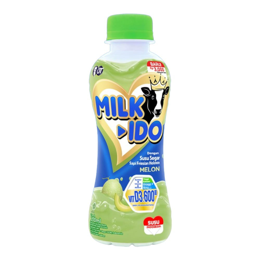Milk-ido Susu Rasa Melon 200ml (Karton)