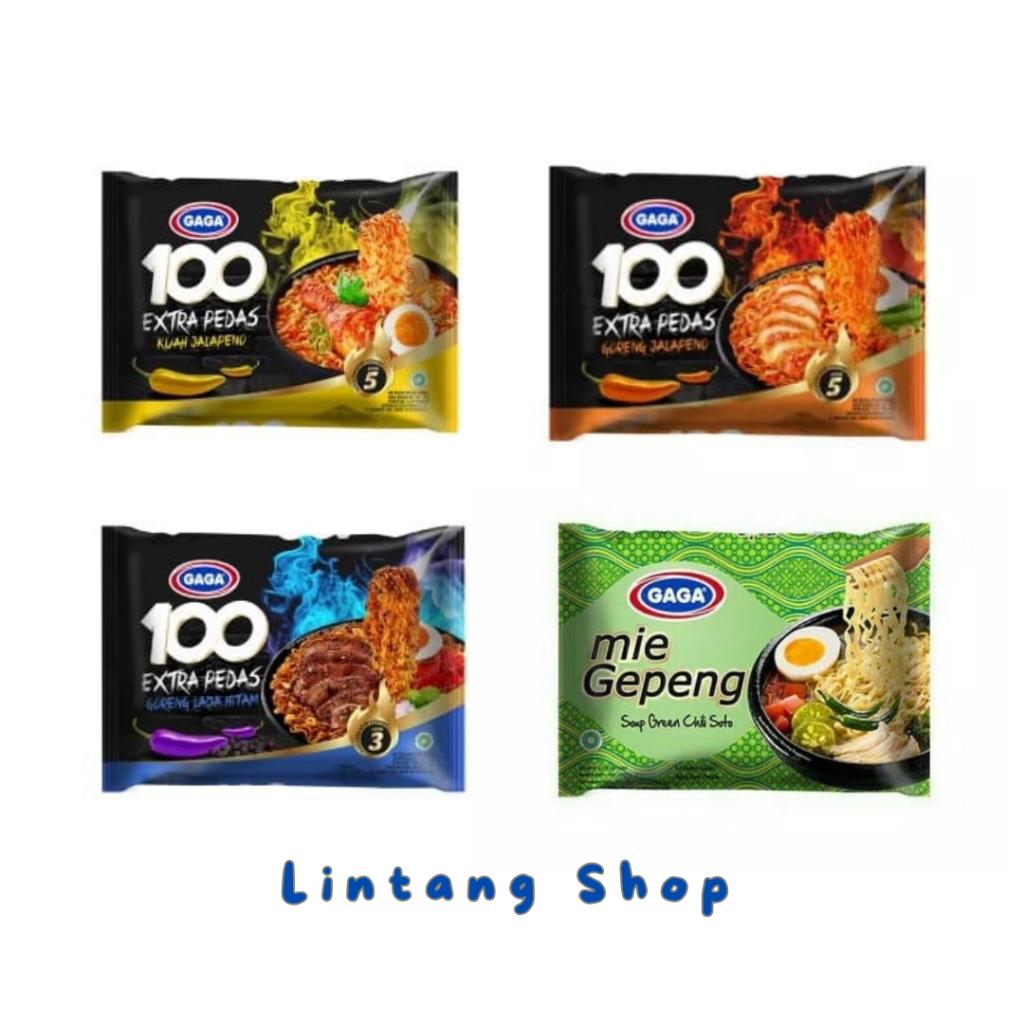 

Gaga Mie Instan Kuah dan Goreng/Gaga Mie Viral/Sembako Murah/Mie Extra Pedas