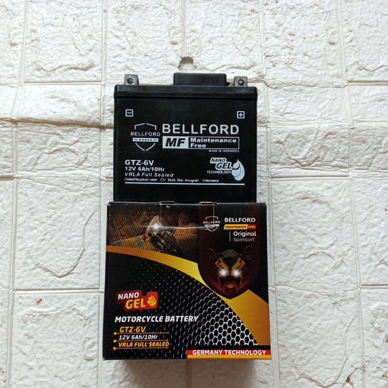 Aki motor gtz6 ori mf kering Vario 125/150/160/PCX/Beat ISS/Scoopy ISS/CBR 150R/satria FU