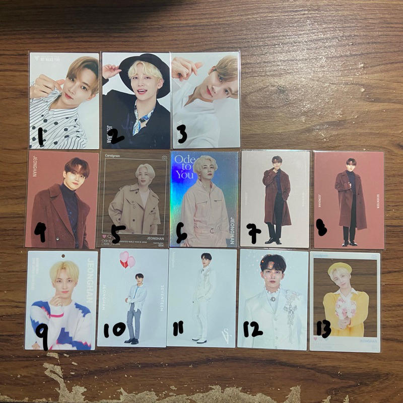 SEVENTEEN JEONGHAN We Make You Ode To You Winter Goods TC PC Photocard