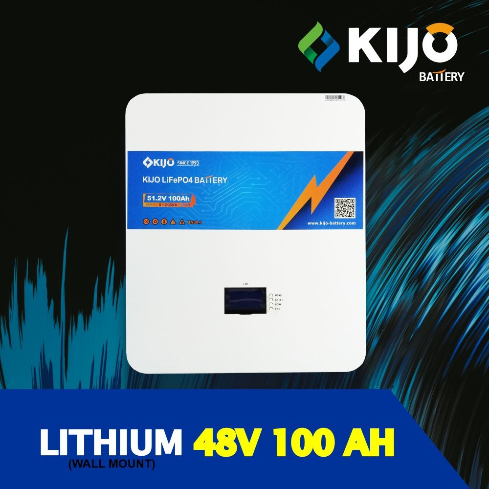 KIJO BATTERY LITHIUM 100AH 48V - 100AH 48V WALL MOUNT
