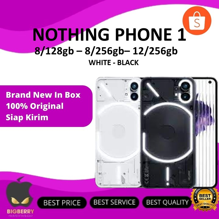Nothing Phone (1) 5G 12/256GB 8/256GB 8/128GB SD778G+ Black White BNI