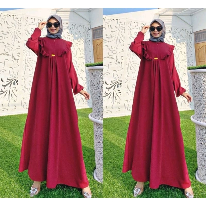 Gamis Rempel Crinkle Airflow || Dress Crinkle AIRA LD 100