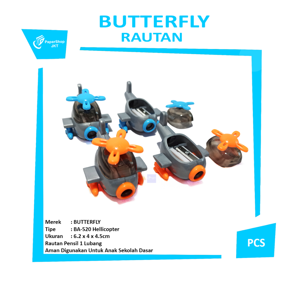 

BUTTERFLY - Serutan BA-520 Helicopter - Pcs