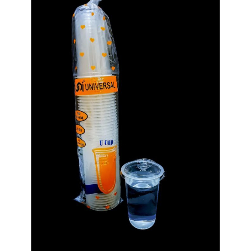 GELAS CUP OVAL 18 OZ UNIVERSAL