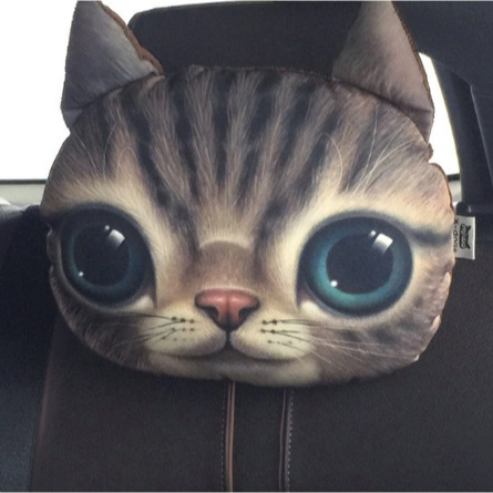 Bantal Kursi Mobil Karakter Kucing 1 Buah