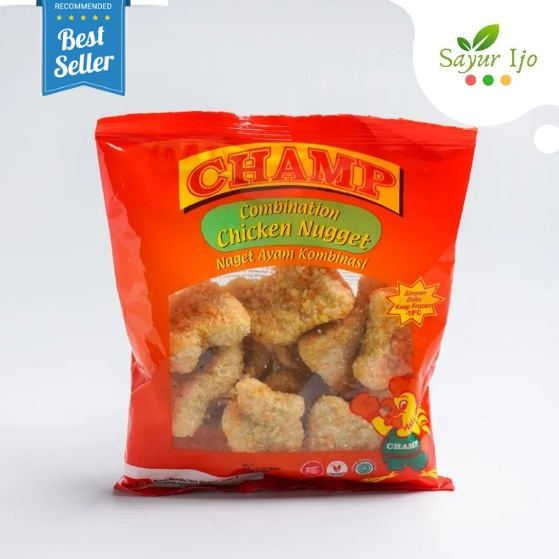 

CHAMP Chicken Nugget Combination 250 Gram Fresh Daging Naget Ayam Olahan HALAL