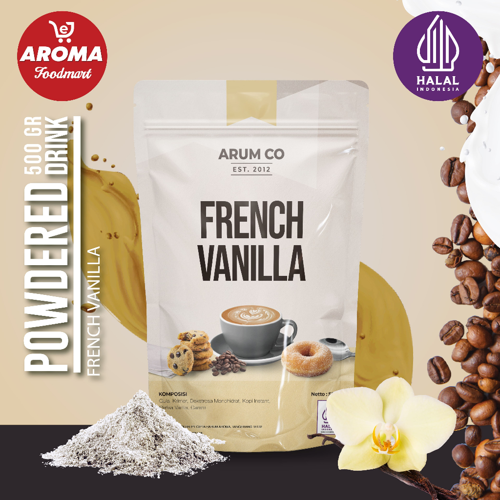 

Arum Co Bubuk French Vanilla Powder 500gr Serbuk French Vanilla