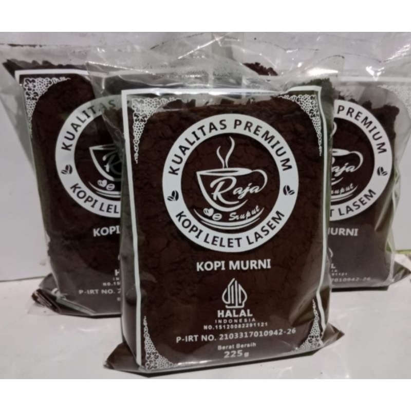 

225 GR KOPI LELET LASEM KOPI VIRAL KOPI HALUS KOPI MURAH KOPI TERLARIS KOPI LASEM REMBANG RAJA SRUPUT