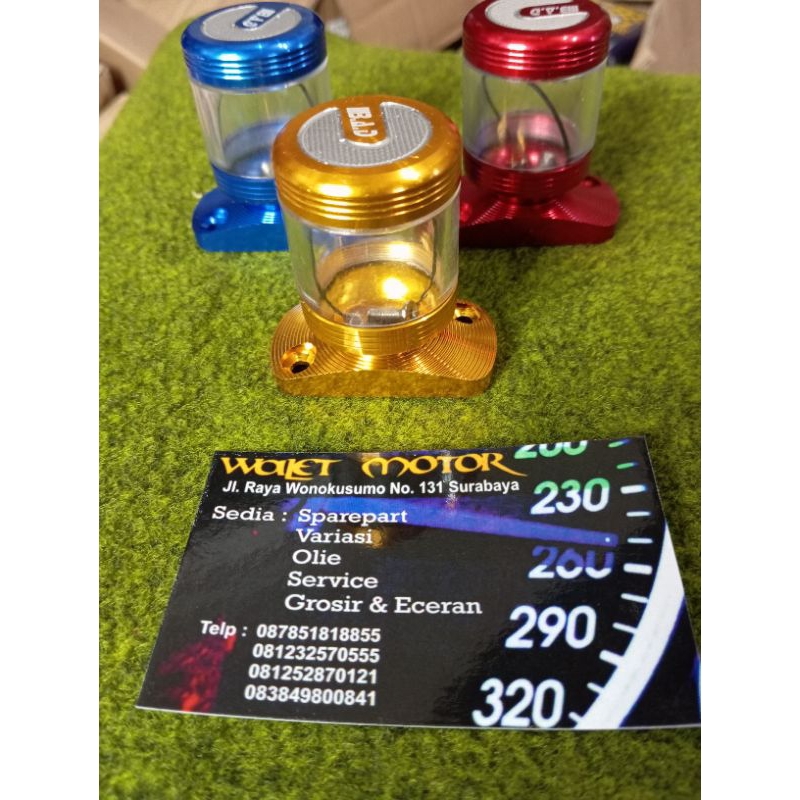 Tutup minyak rem variasi transparan Vario 125 Beat scoppy kharisma supra