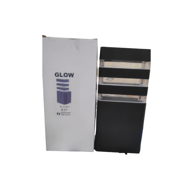 Lampu Hias Tiang Teras Pagar Rumah Outdoor Tempel Dinding Led Waterproof Kotak  Wall Lamp 1 Lampu IP