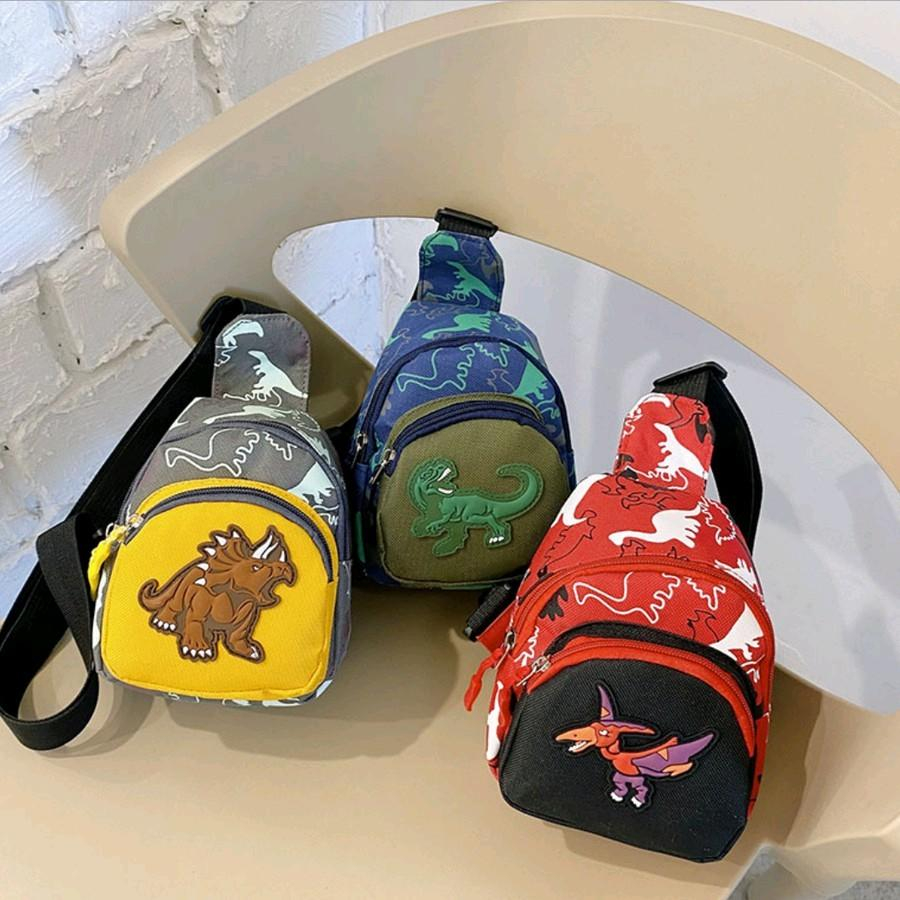 Tas Selempang Dada Motif Dinosaurus Cewek Cowok