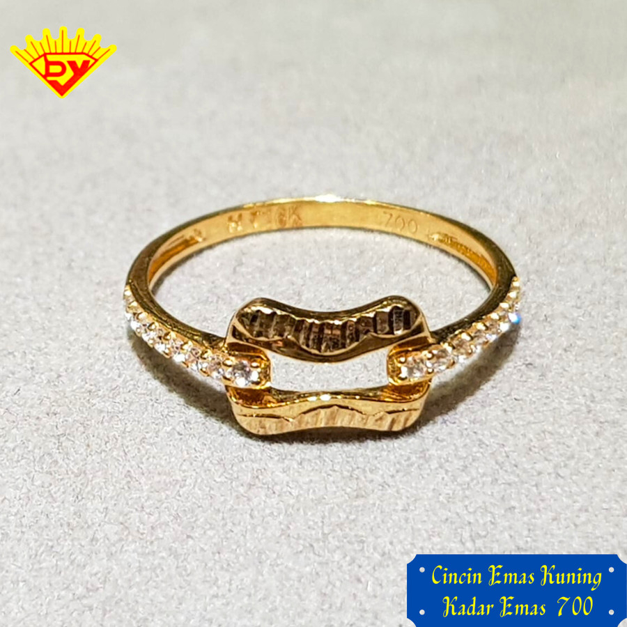 Cincin Emas Kuning Kadar Emas 700