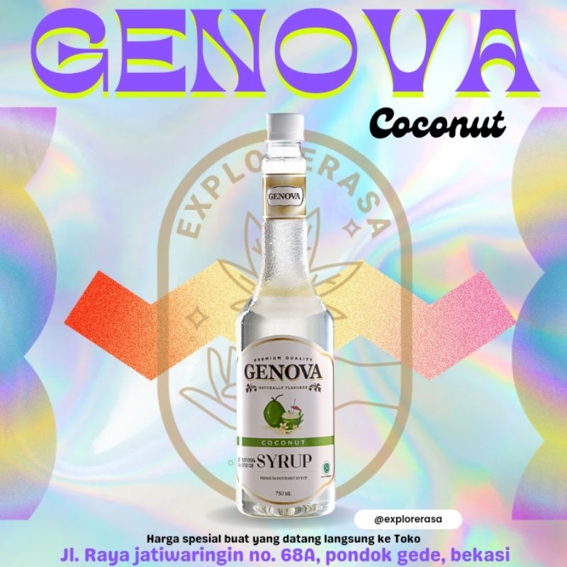 

Genova syrup rasa coconut isi 750ml