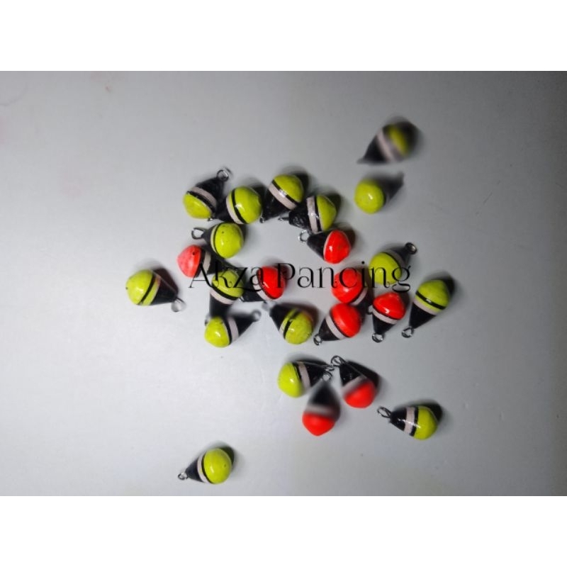 pelampung pancing biji jeruk,pelampung pancing ikan mas 10pcs