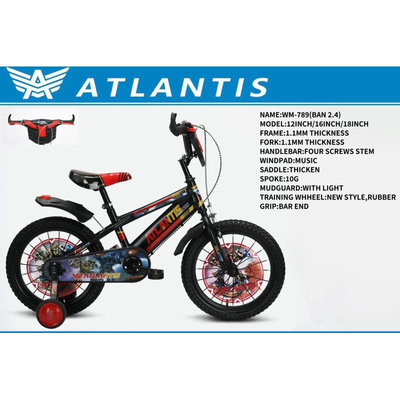 SEPEDA ANAK BMX 16 ATLANTIS RAFA Musik