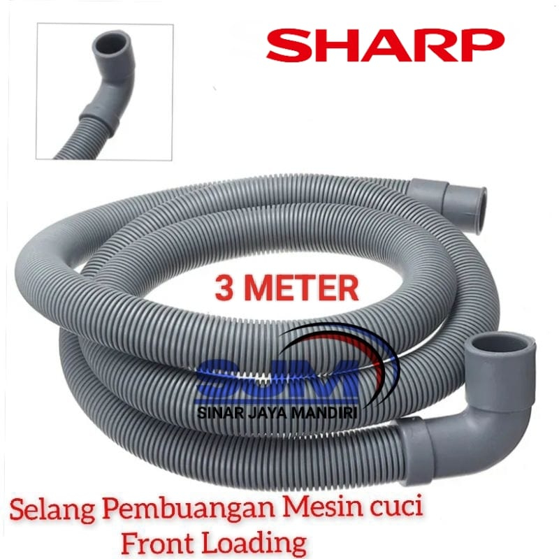 Selang Pembuangan Mesin Cuci Sharp Front Loading 3 Meter