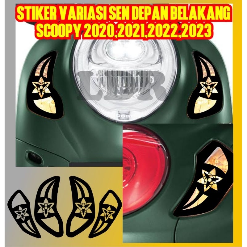 stiket cutting sticker variasi sen motor scoopy prestige