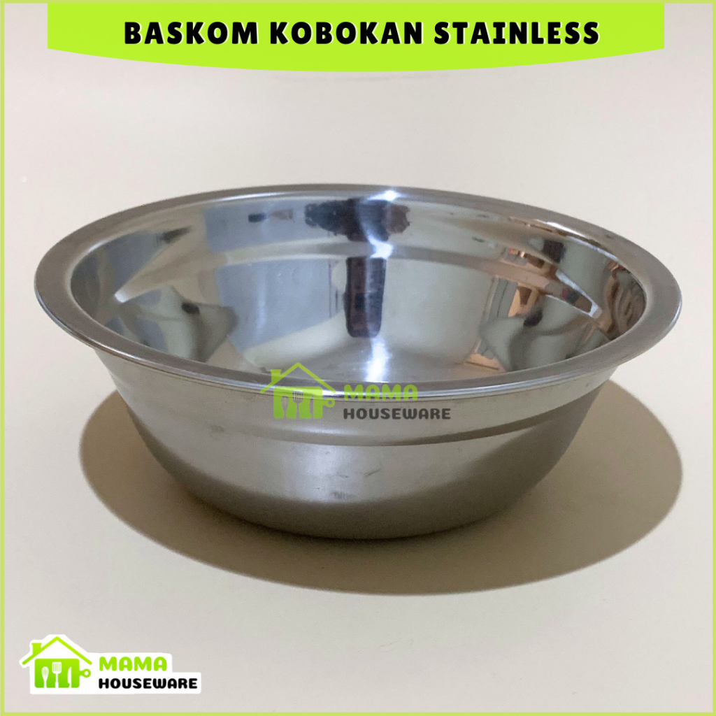Baskom Stainless Cuci Tangan / Baskom Kecil / Mangkuk Stainless Tebal