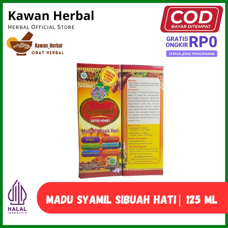 

SYAMIL ANAK Dates Honey Syamil Dates Honey | Madu Anak Pintar untuk buah hati /Madu Si Buah Hati Syamil Dates Honey 125 ml