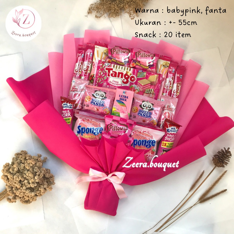 

READY STOCK (B15) Bucket snack/buket snack/bouquet [INCLUDE: Greeting card+packing]