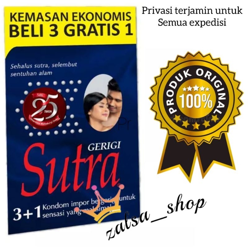 kondom sutra gerigi 1 pack isi 3+1 pcs