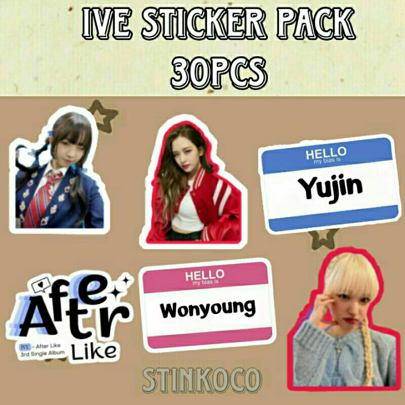 

[30PCS] STICKER IVE ISI 30 STICKER