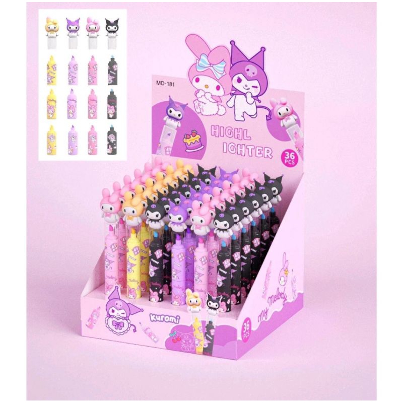 

stabilo sanrio/highlighter fancy karakter 3warna