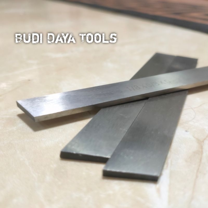 Pahat Bubut HSS 1/8 × 5/8 × 5 Rectangular Flat Cut Good Quality Steel