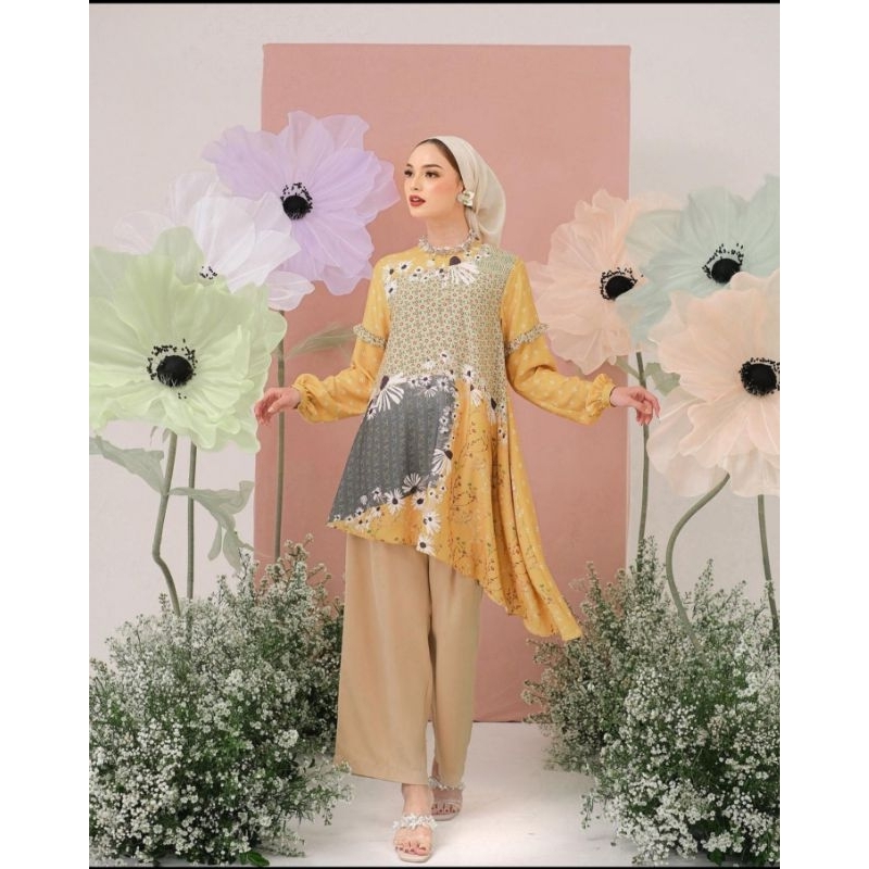 KIENKA - CAMELIA TUNIC | ATASAN TUNIK | TUNIK HARI RAYA