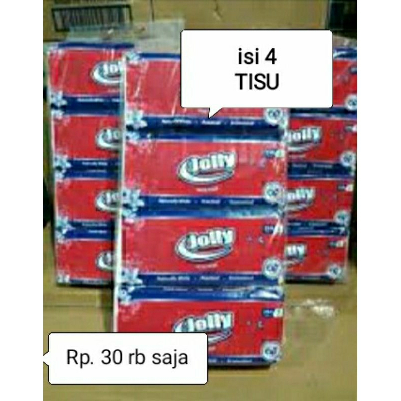 TERMURAH / 4 TISU CUMA 34 RIBUAN  , PAKET TISU JOLY 250 SHEET MURAH / PAKET TISU KOLLY MURAH / JUAL 