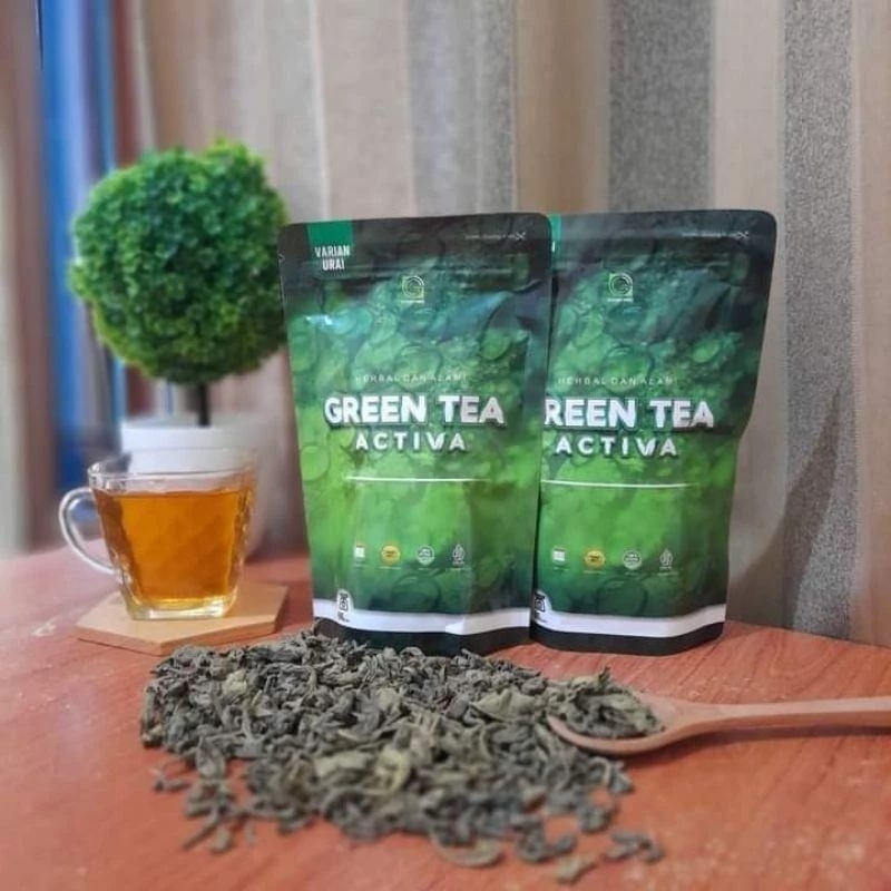 

Teh pelangsing GREEN TEA ACTIVA ( kemasan URAI )