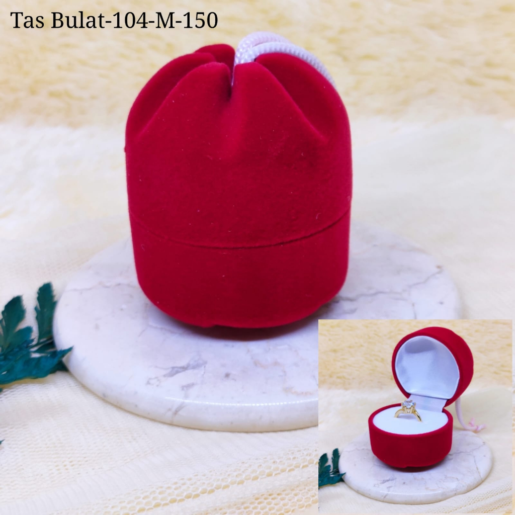 

KOTAK PERHIASAN CINCIN EMAS BLUDRU TAS BULAT BOX CINCIN TEMPAT CINCIN RING BOX-PERNIKAHAN-LAMARAN-WEDDDING-KAWIN-NIKAH
