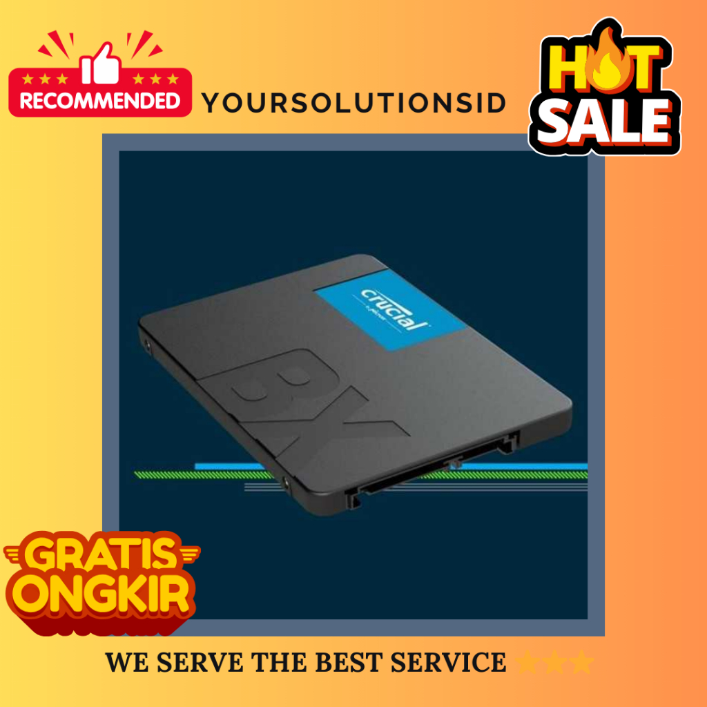 Crucial BX500 Internal SSD SATA 2.5 6Gb/s - CT500BX500SSD1