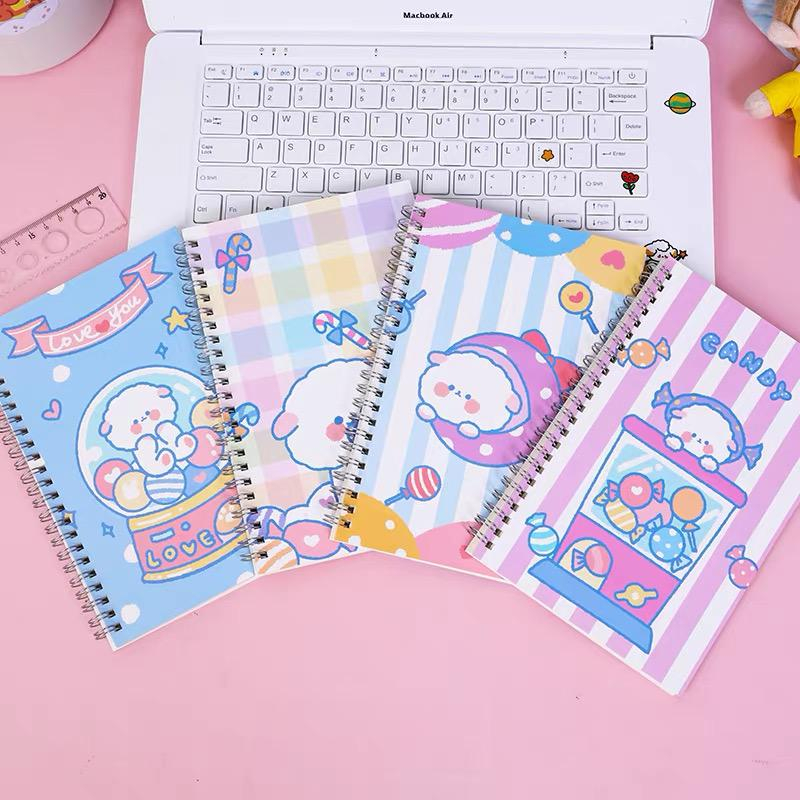 

Buku Tulis A5 Spiral Notebook Aesthetic Journal Motif Korea Lucu Garis Diary Planner