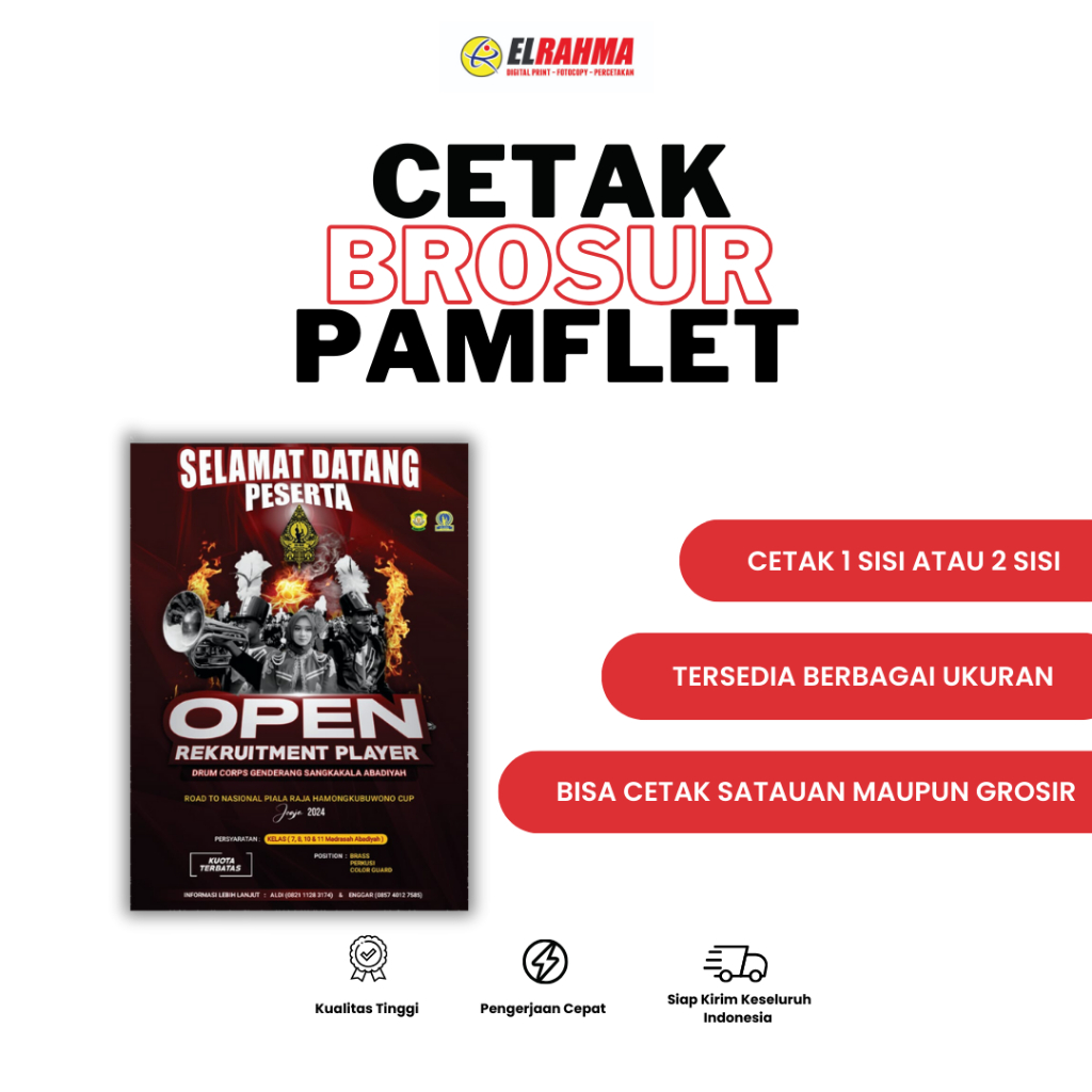 

CETAK BROSUR / PAMFLET / FLYER ART PAPER 120 GSM