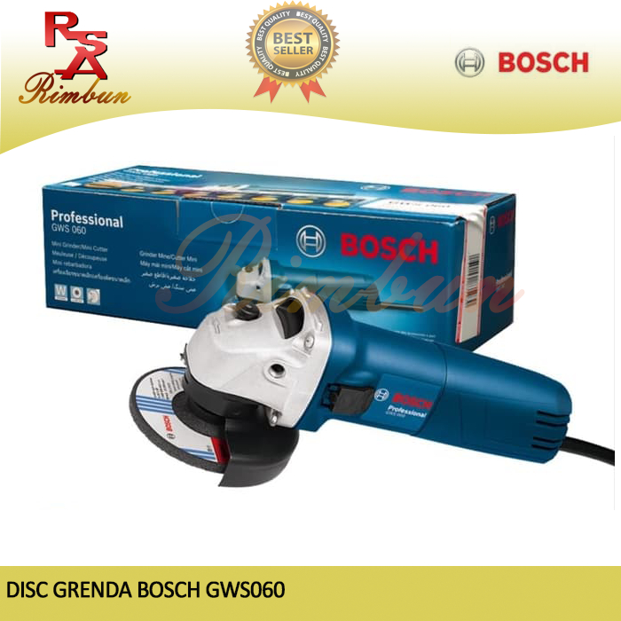Gerinda BOSCH GWS 060 Mesin Gerinda Tangan 4 INCH