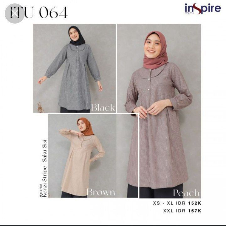 [COD] ATASAN TUNIK WANITA DEWASA REMAJA INSPIRE ITU 064 TERLARIS