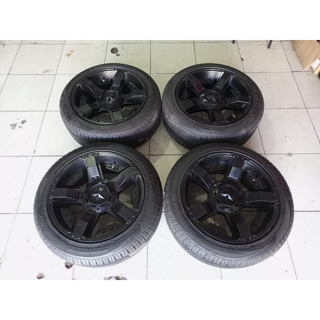 Hsr Wheel Rasta Ring 18 Ban 235 50 R18 Velg Bekas Mobil Innova, Hrv, Juke, Rush