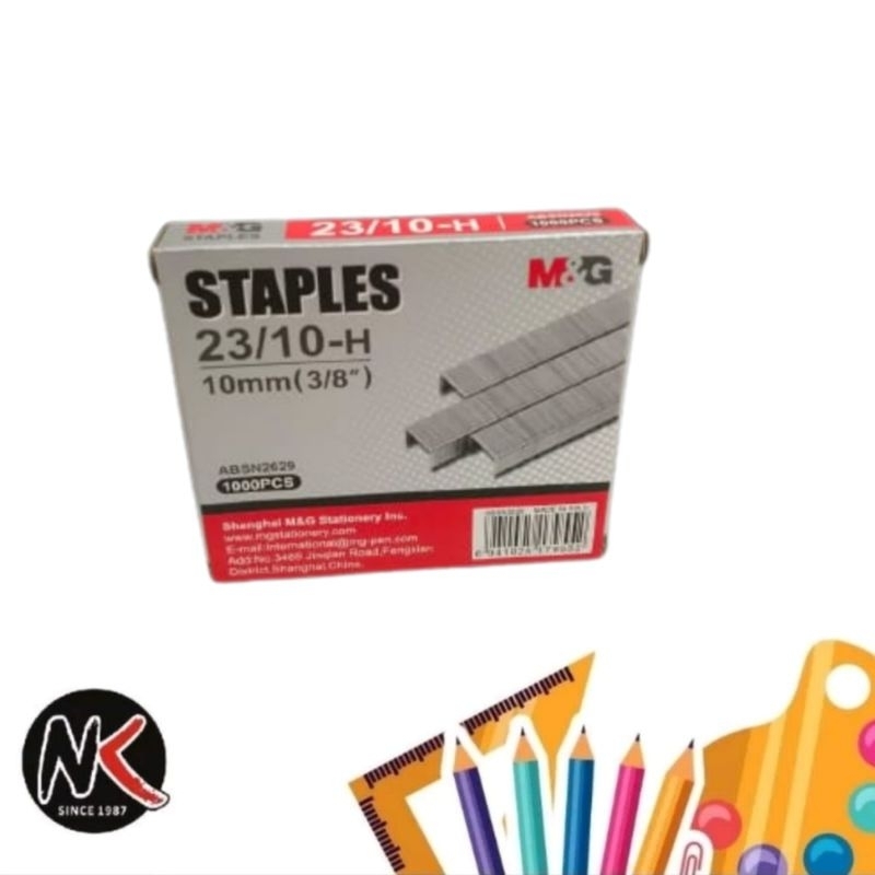 

Isi Stapler/Staples M&G 23/10-H 10 mm (3/8 Inch)