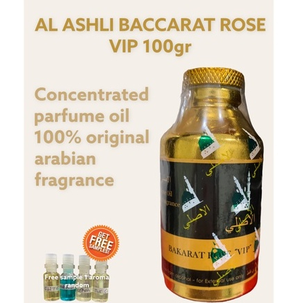 Bibit parfum arabian al ashli al asli Baccarat bakarat rose vip 100gr