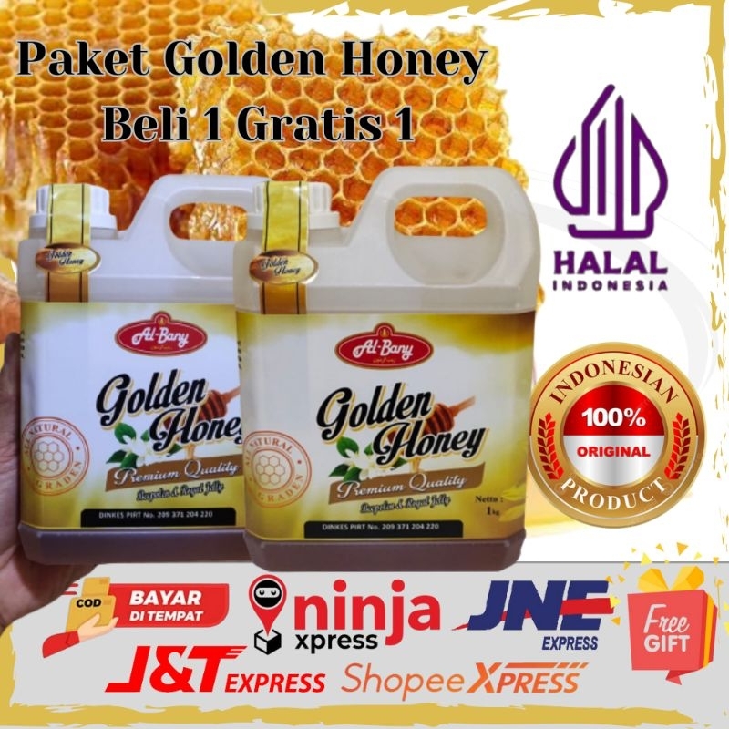 

Paket Super Madu Hutan Golden Honey Al-Bany Nett 1kg (beli 1 gratis 1)