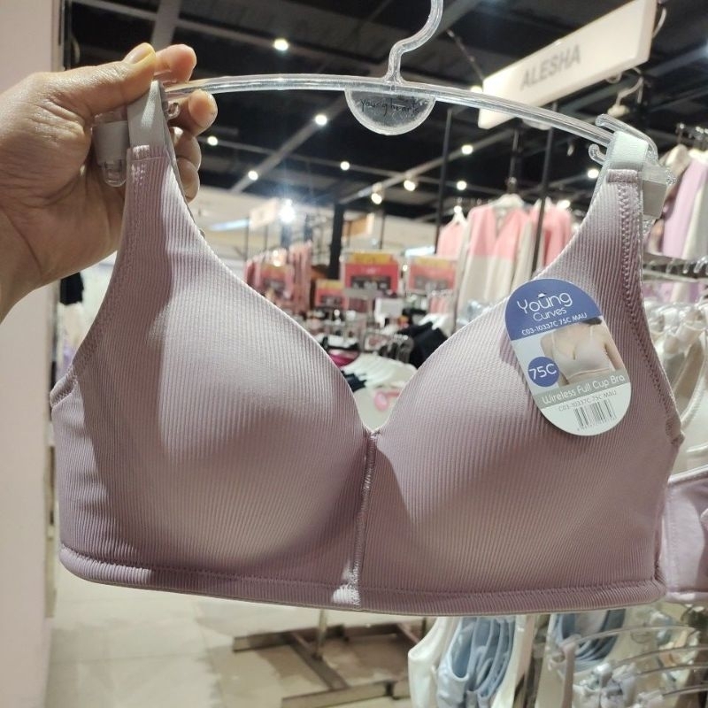 young curves bra big cup C/D tanpa kawat model full C03-10337