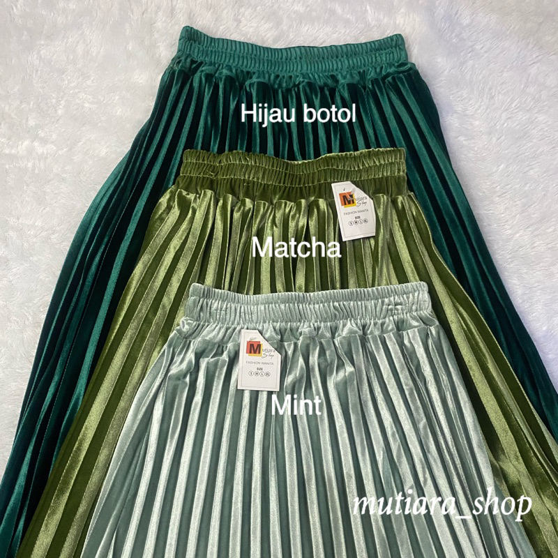 ROK PLISKET BLUDRU VELVET PANJANG/ROK PLISKET BLUDRU PREMIUM/ROK PLISKET BLUDRU IMPORT/ROK