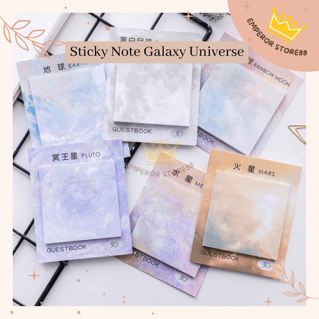 

Sticky Note Galaxy Universe Planet Kotak Memo Note galaxy / Sticky Notes Galaxy Universe Planet