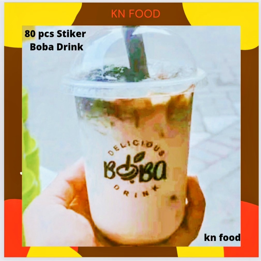 

Stiker Cup Es Boba Drink Isi 72 pcs stiker label transparan cup minuman es Boba drink isi 72 pcs stiker es teh anti air