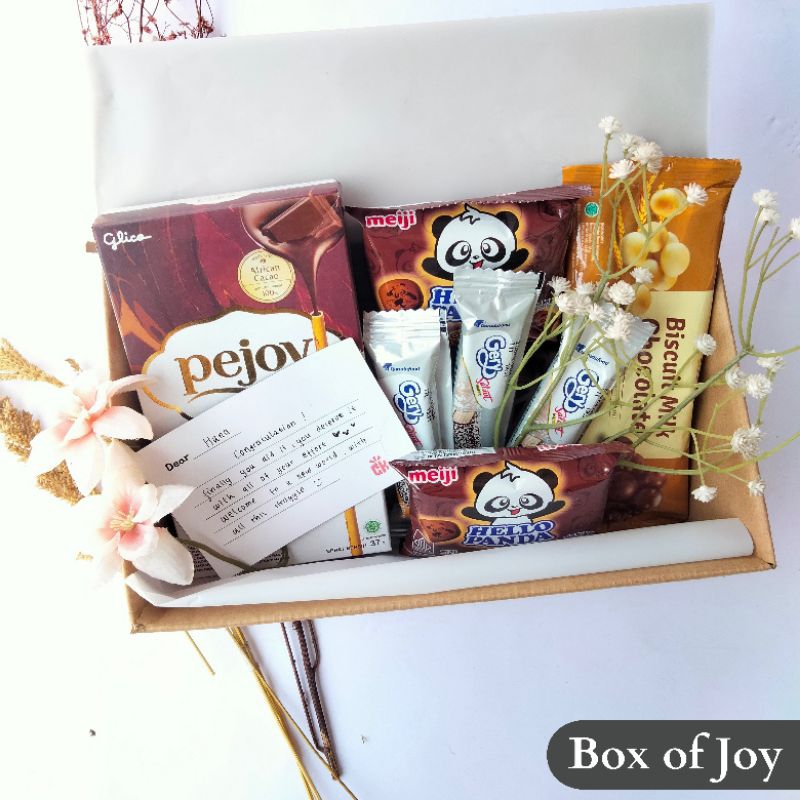 

Box of Joy Hadiah Premium Jajan Snack / Hampers / Kado / Gift Box